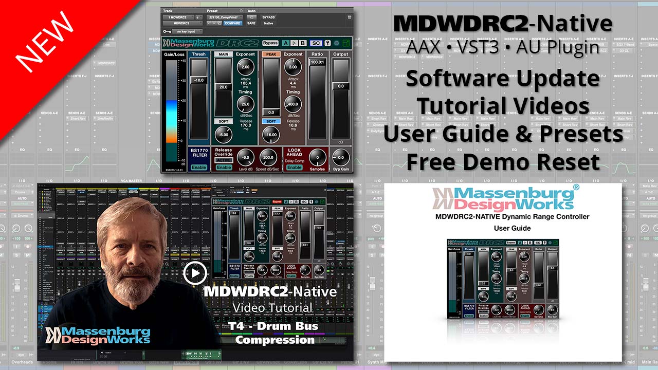 NEW MDWCDR2-Native Software Update, User Guide, Videos, Presets